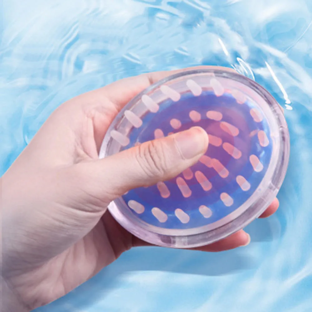 Силиконовая Бриллиантовая расческа для мытья волос щетка тела душа ванны спа