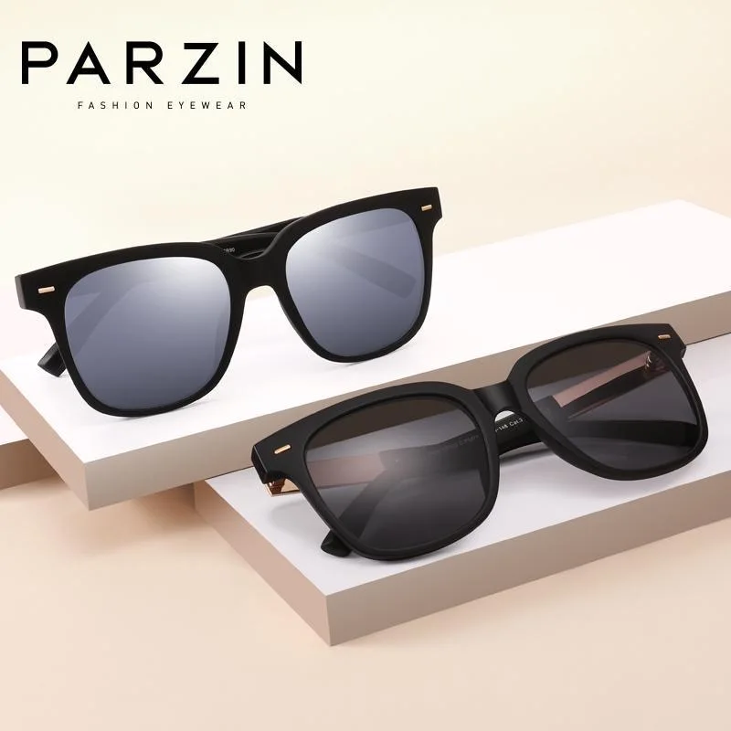 PARZIN поляризованные мужские солнцезащитные очки классические ретро для женщин и