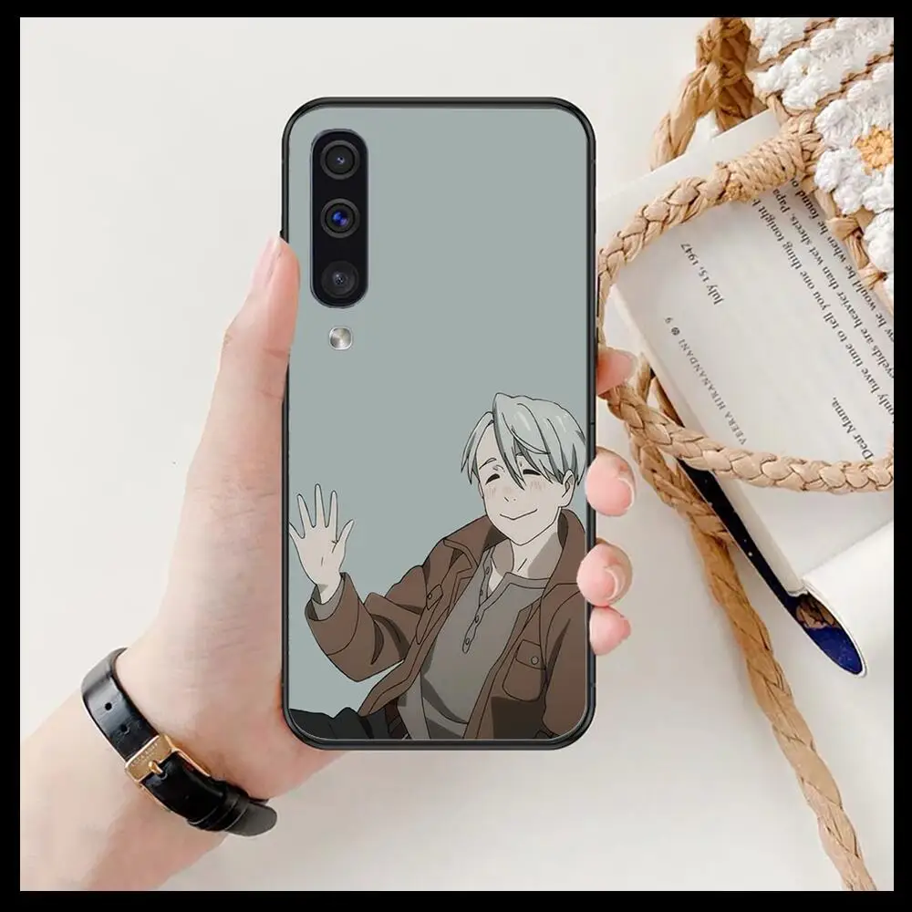 

anime yuri on ice carton Phone cover hull For SamSung Galaxy S 8 9 10 20 21 S30 Plus Edge E S20fe 5G Lite Ultra black soft