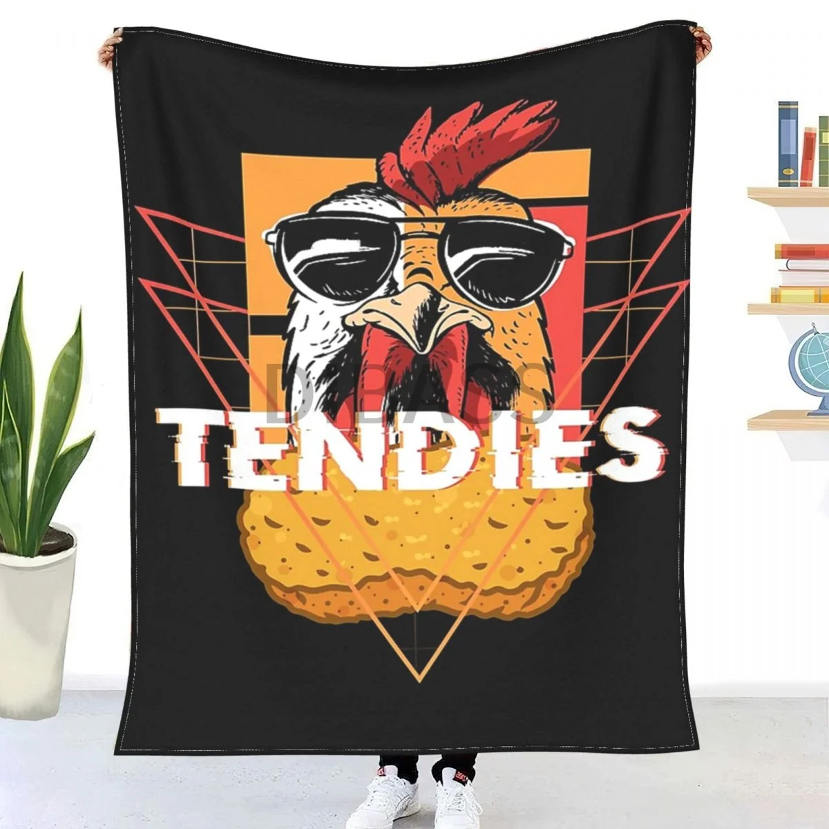 

Tendies Throw Blanket 3D Printed Flannel Throw Blankets