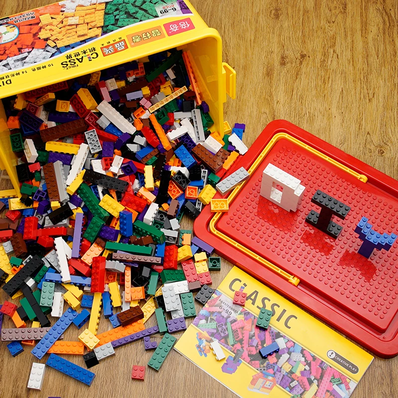 Детские Классические строительные блоки набор городских кирпичей игрушки для