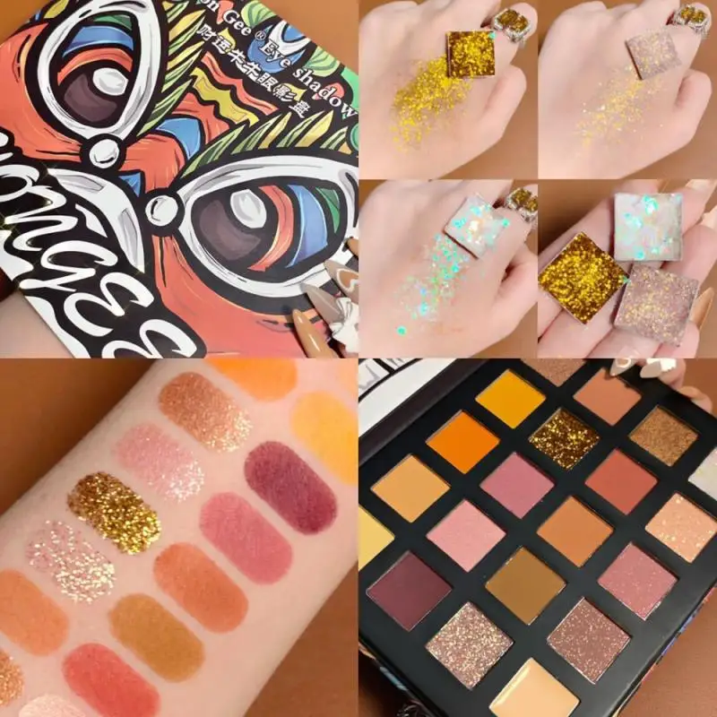 

20 видов цветов Палитры Теней Для Век Перламутровые матовый земляной продолжительный блеск раскраска макияж глаз создать Стильный блестящий стойкий не размазывает TSLM2