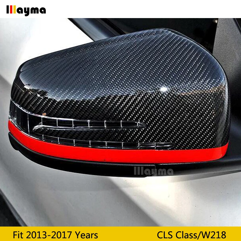 Замена зеркала из углеродного волокна для Benz CLS class cls350 W218 2012-2017 года AMG red line