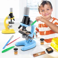 children biological microscope lab science education microscope with led kit adjustable magnification educational equipment