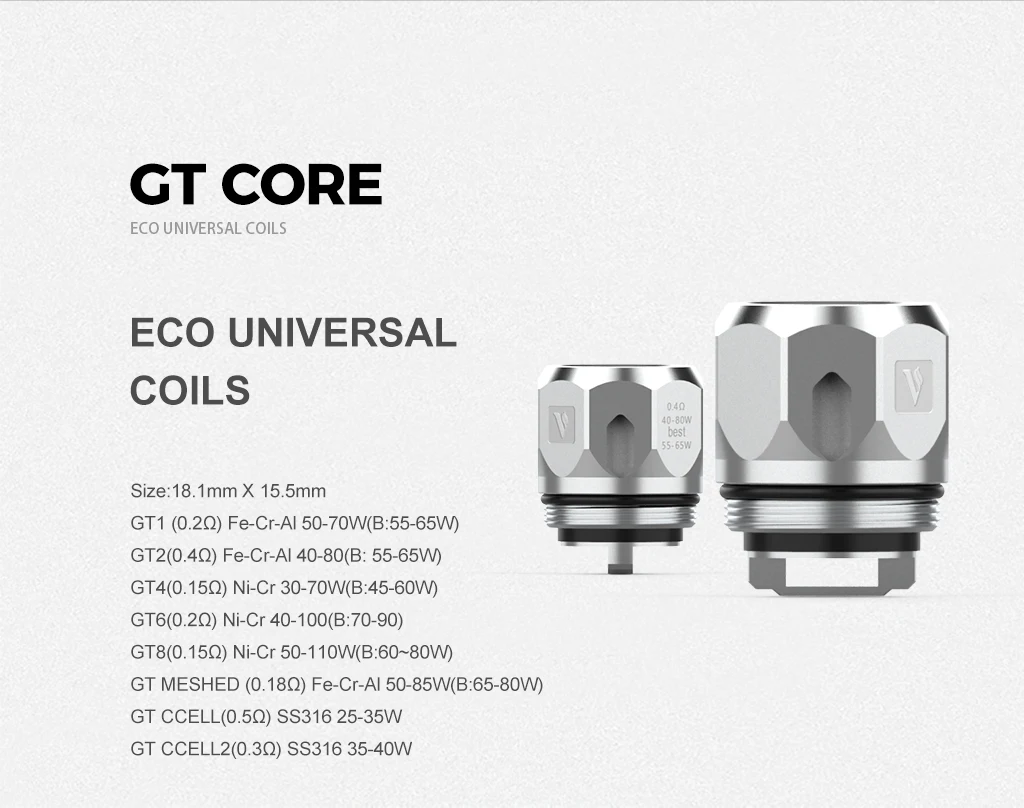 Vaporesso GT Mesh вейп Замена 0.18ohm спиральный атомайзер Core Head GT Coil Fit Vaporesso Skrr-s Танк люкс вейп