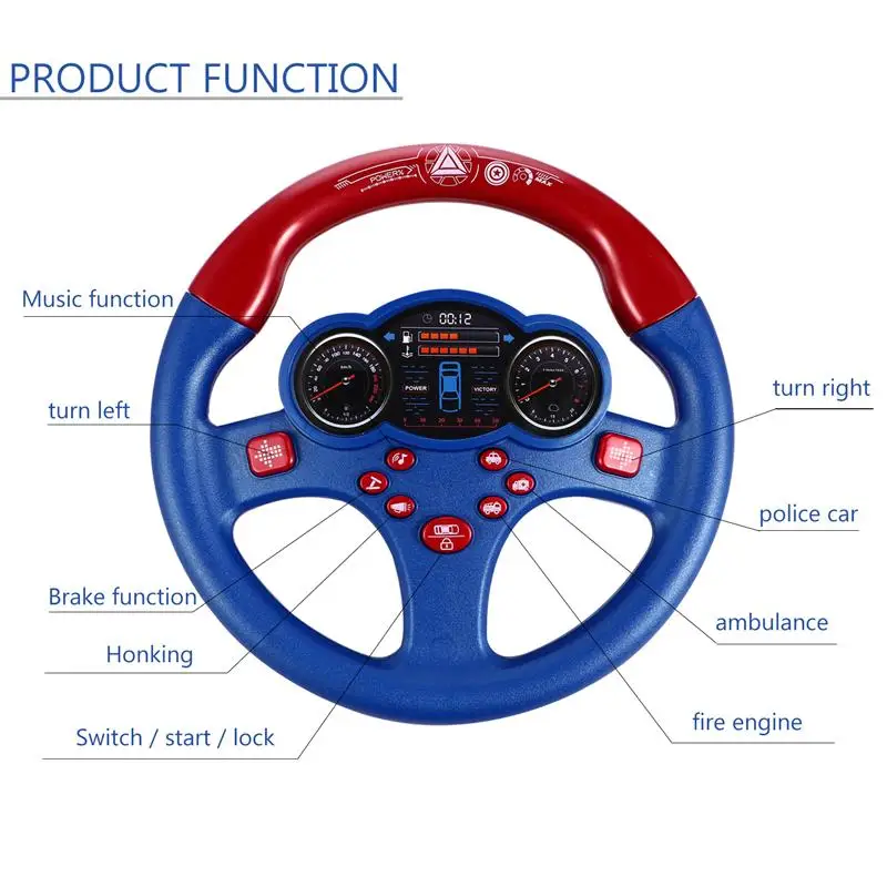 Имитация руля Вождение ранних детей Творческий без батареи|Игрушечные рации| |