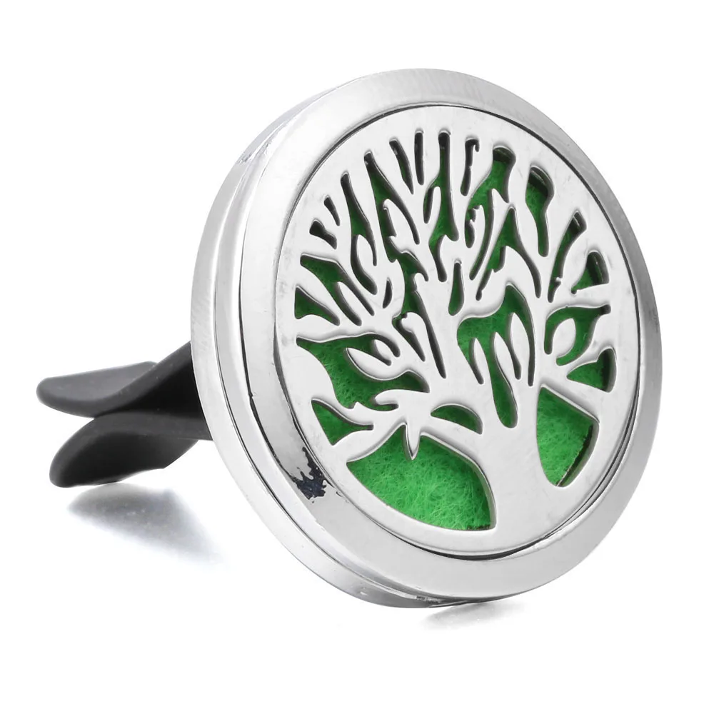 Новый 30 мм Дерево жизни из нержавеющей стали автомобильный освежитель воздуха