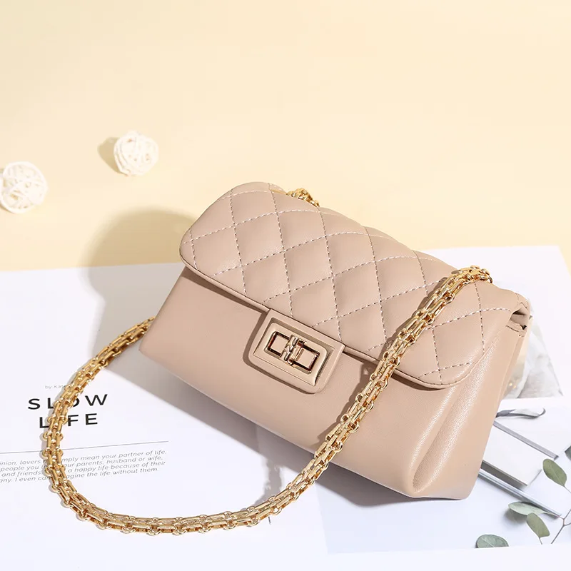 

Bags of Women 2020 Ladies New PU Leather Solid Color Messenger Bag Ms. Mobile Phone Bag Shoulder Bag Chain Bag Crossbody Bags