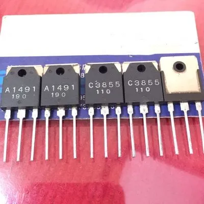 

2PCS A1491 C3855 (1PCS=2SA1491 1PCS=2SC3855) PNP TO-3P 200V 10A integrated circuit