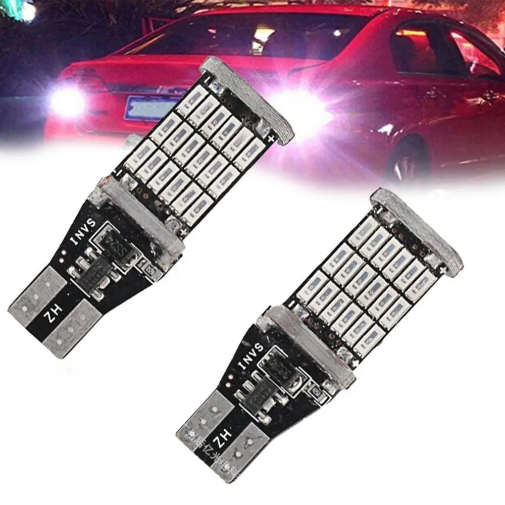 Автомобильный T15 16 Вт 45 SMD 4014 светодиодный Авто дополнительных лампы Фары заднего