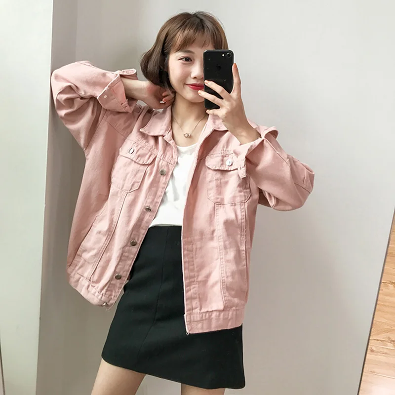 Свободная рваная черная джинсовая куртка женская 4Xl 5Xl Весенняя уличная одежда