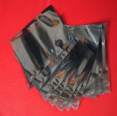

9cm*18cm Open Top Anti-Static Shielding Plastic Packing Packaging Bag ESD Anti Static Pack Bag Antistatic Package Bags For Party