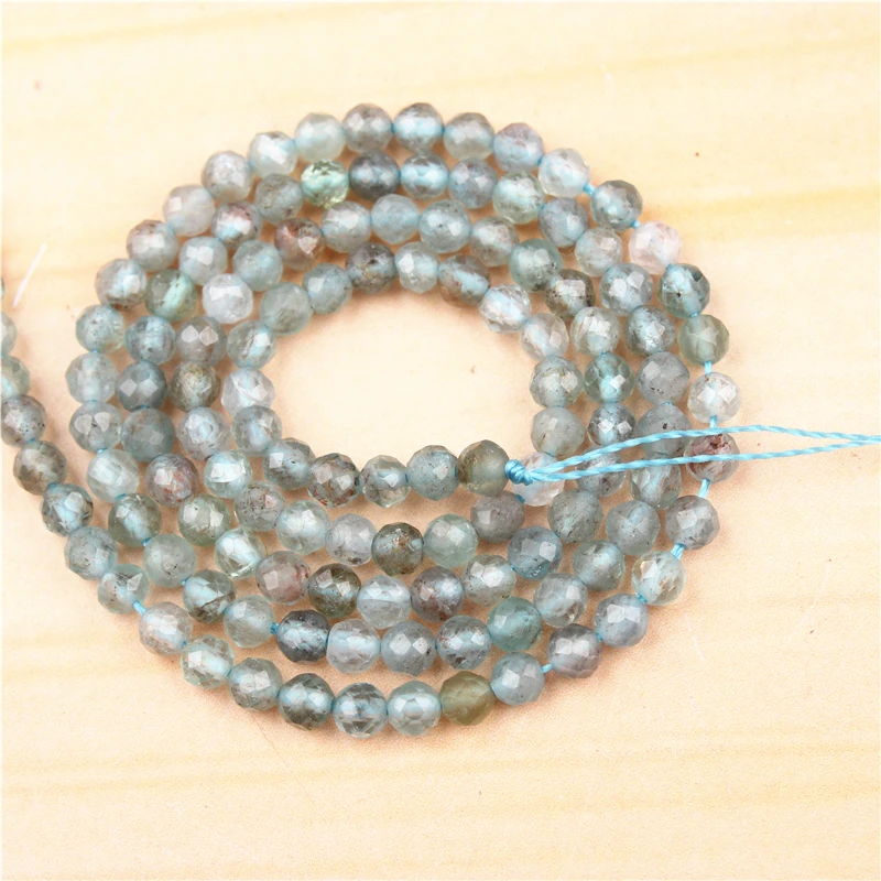 Сапфировые бусины из натурального камня 2/3/4 мм сосновые космические