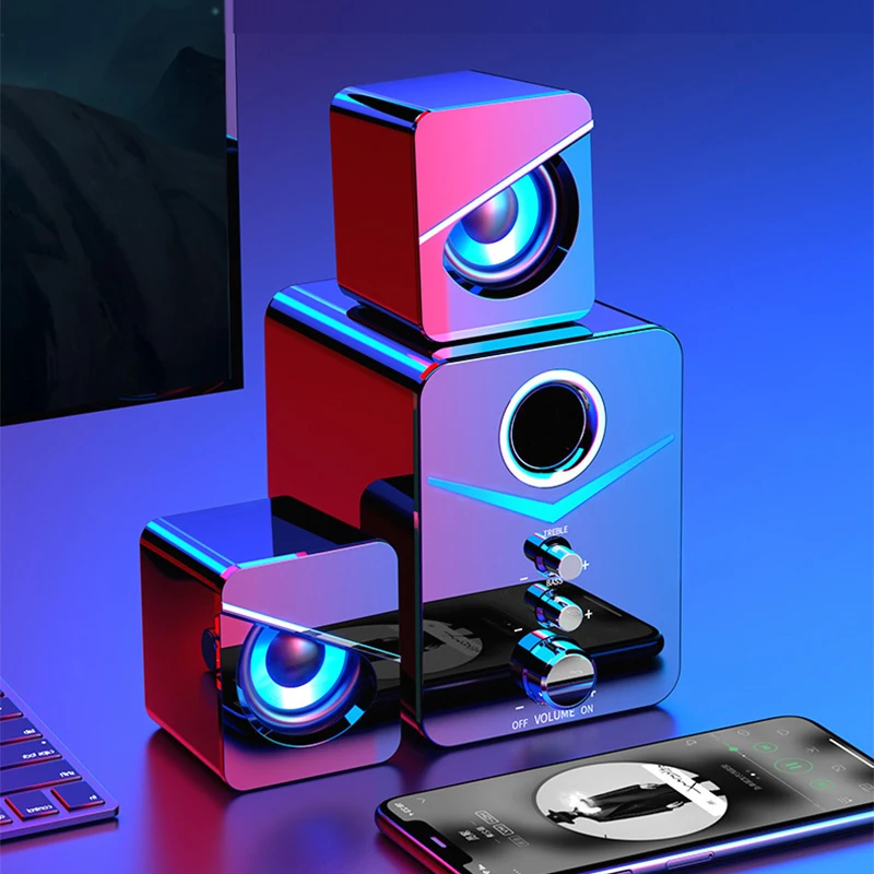 2021 новая система домашнего кинотеатра ПК USB проводной Бас Сабвуфер Bluetooth динамик