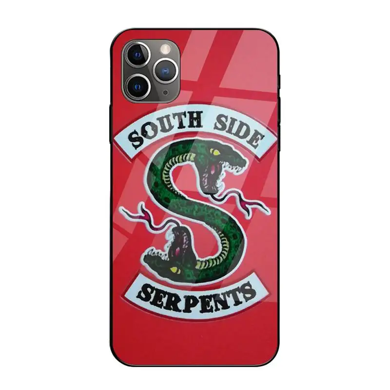 

Riverdale Southside Serpents Phone Case Tempered Glass For Iphone6plus 6S 7 7plus 8 X XS XSmax XR 11 12 Pro Max 12mini