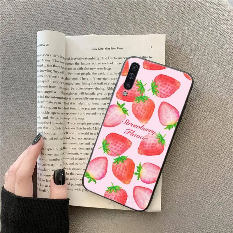 

Pink Cherries Cherry Strawberry Phone Case For Samsung galaxy S 9 10 20 A 10 21 30 31 40 50 51 71 s note 20 j 4 2018 plus
