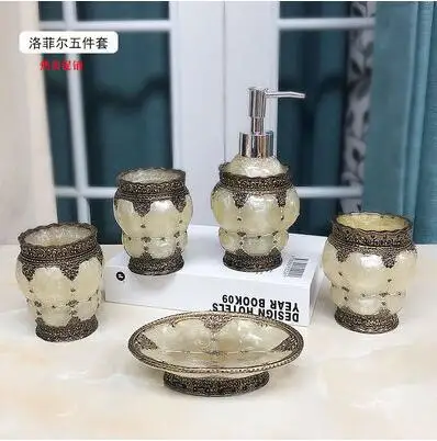 Красивая бабочка цветочный 5 шт. смолы аксессуары для ванной комнаты Набор мыло диспенсер зубная щетка держатель стакан LO1127636 - Цвет: 10