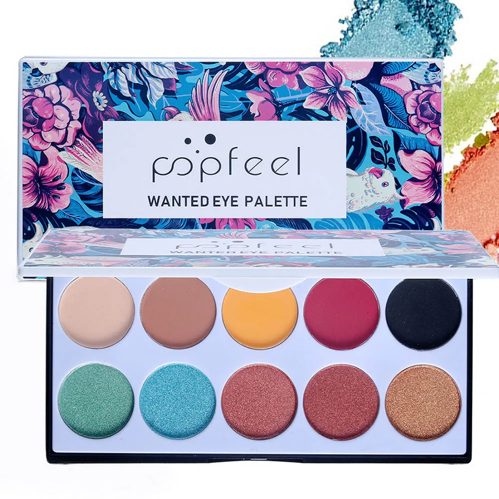 

10-color palette eyeshadow palette feminine net red trembling eyeshadow sunset palette red brown matte pearl feminine cosmetics