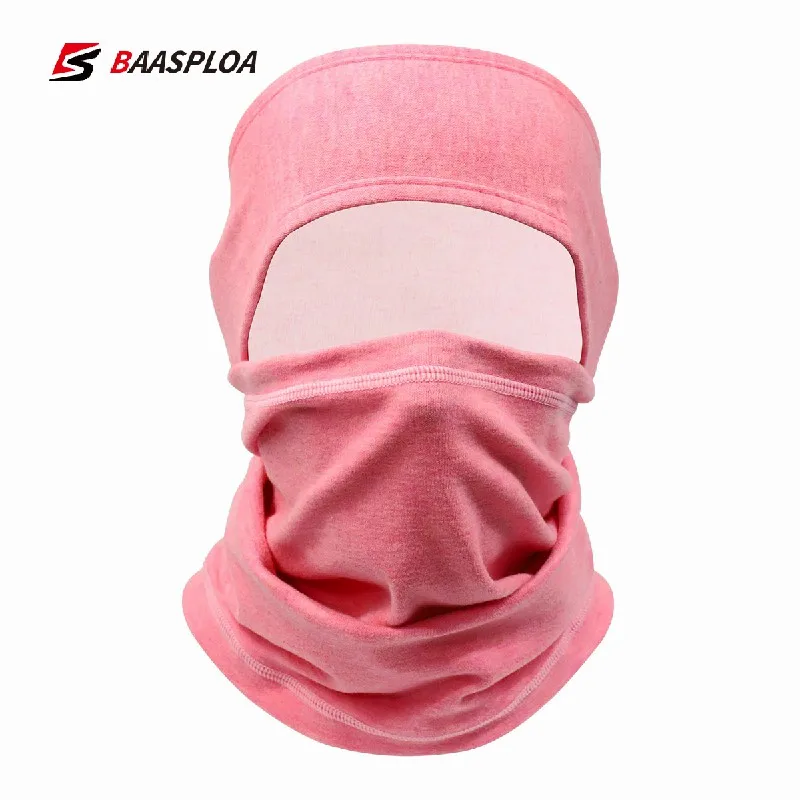 

Baasploa Elastic Hair Band Face Mask Running Men Sweatband Sports Headband Women Strech Turban Sweatband Windproof 2-Piece Suit