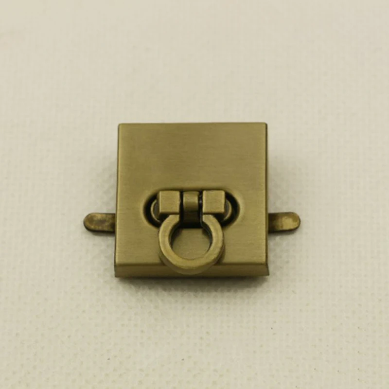 

1pcs Metal Square Turn Lock Fashion Special Switch Lock For DIY Handbag Bag Purse Luggage Hardware Closure Bag Parts Accessories