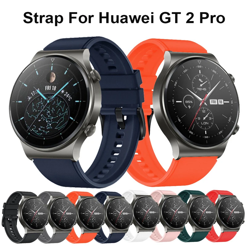 

22mm Silicone Band For Huawei Watch Gt 2 Pro Sport Original Watchband For Huawei Gt2 Pro Wristband Replacement Bracelet