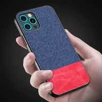 canvas case for iphone 12 pro max 11 pro max shockproof back cover fashion fabric business phone cases fundas for iphone 12 mini