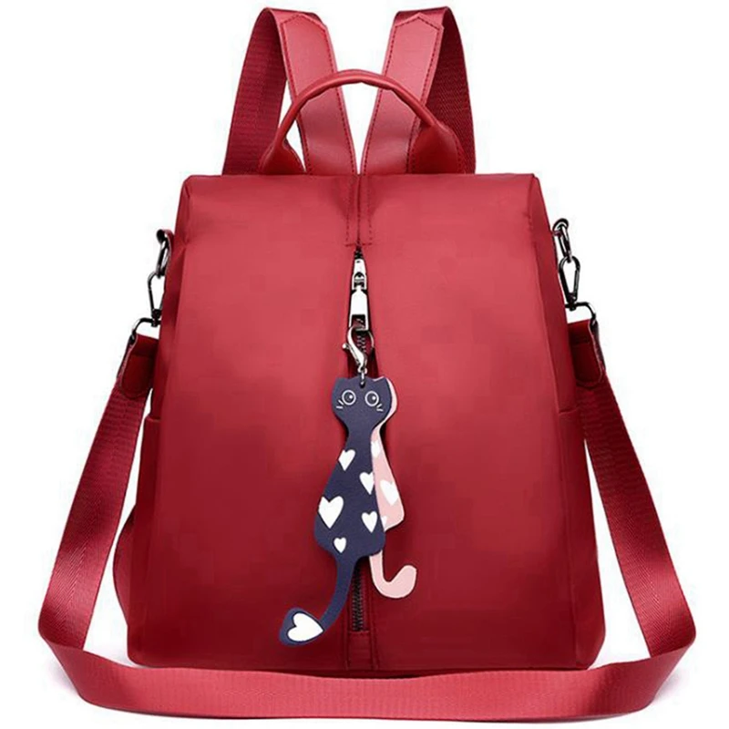 

Модный мини-рюкзак из ткани Оксфорд для женщин, школьная сумка для учеников, маленький ранец на одно плечо, школьная сумка