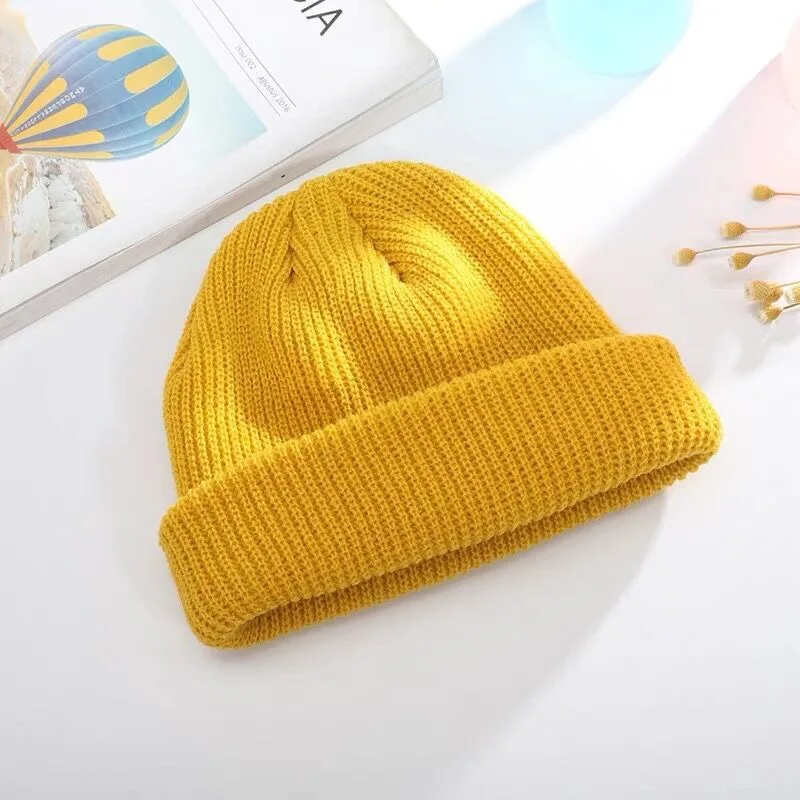 

2021 New Autumn Winter Knitted Skullies Beanies Winter Soft Hat Hat for Men Women Casual Beanies Bonnet Unisex Solid Cool Caps