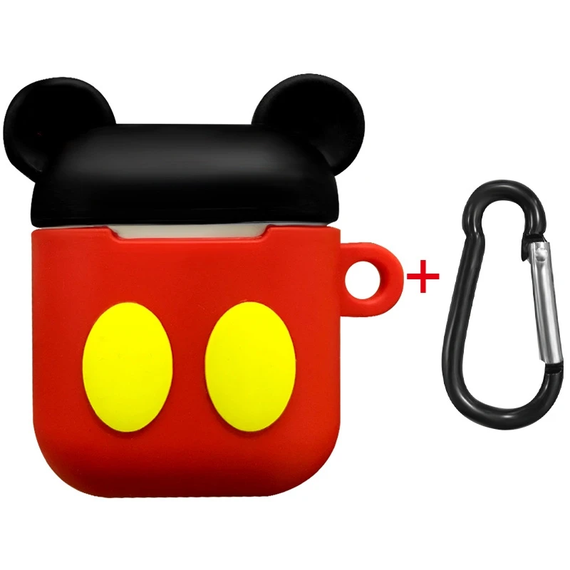 2 Подарочный мультяшный чехол airpod для apple airpods 1 и 2, мягкий разноцветный чехол для Airpods, силиконовый чехол, bluetooth наушники - Цвет: 2