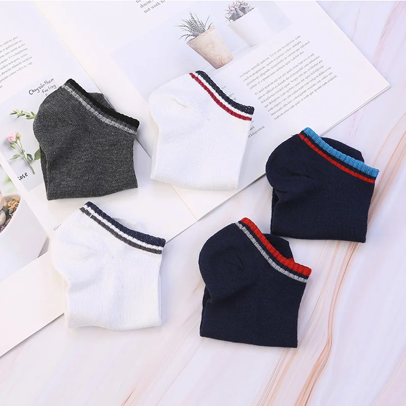 Мужские дышащие спортивные полосатые мужские короткие носки до щиколотки |