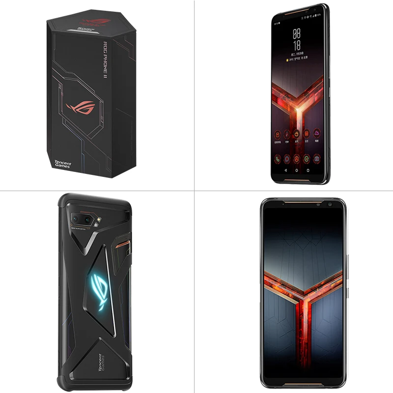 Asus ROG Phone II ZS660KL мобильный телефон 6 59 &quot120 Гц экран 8 Гб 128 ГБ Snapdragon 855 + 6000 мАч 48 Мп