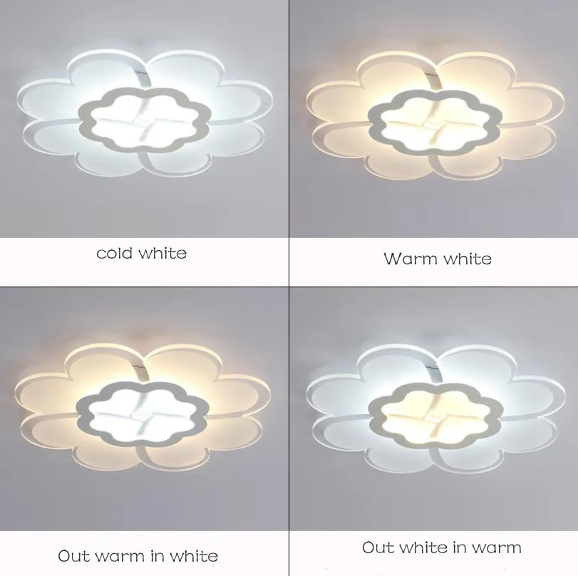 Новая ультратонкая потолочная лампа с цветами современная простая для гостиной