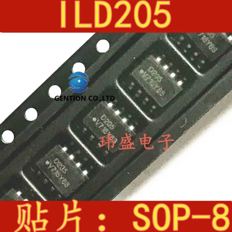 Фотоэлектрическая муфта ILD205T LLD205T D205, фотоэлектрическая муфта SOP8 ILD205 в наличии 100%, новая и оригинальная, 10 шт.