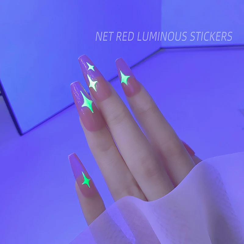 Светящиеся Типсы для дизайна ногтей типсы маникюра инструмент 3D сделай сам