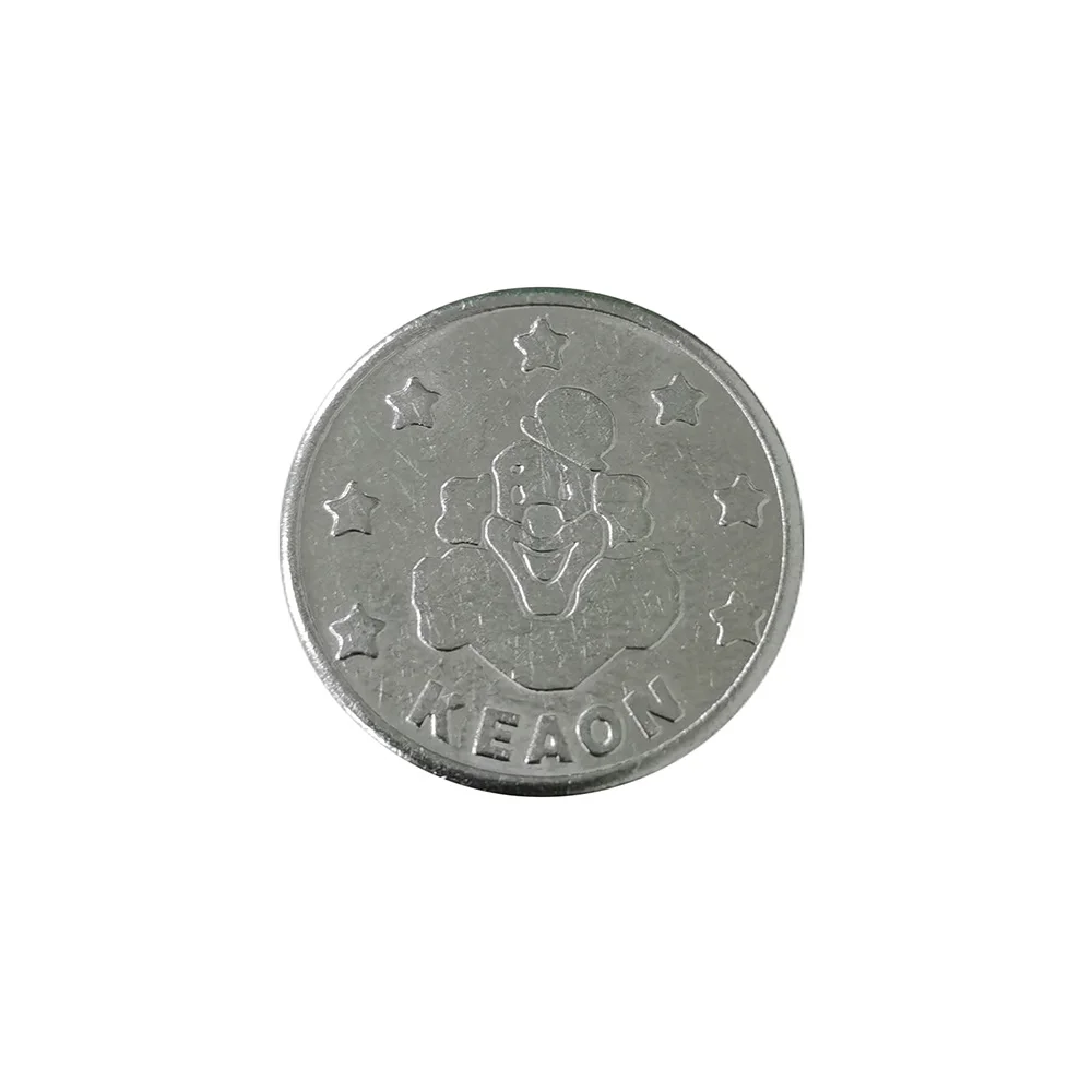

10pcs 24*1.85mm Metal Arcade Game Tokens Stainless Steel Arcade Game Machine Coin Tokens