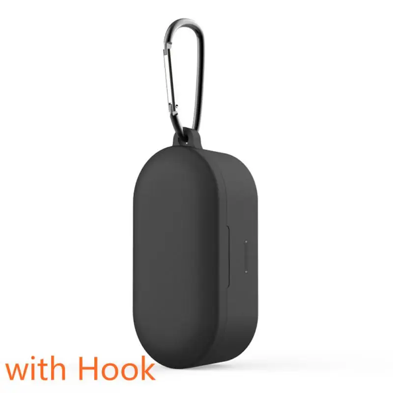 A BLACK 1 шт. защитный чехол для QCY T1S/QS2 Bluetooth гарнитура Набор Bluetooth гарнитура силиконовый рукав гарнитура крышка с крючком аксессуары - Цвет: A BLACK