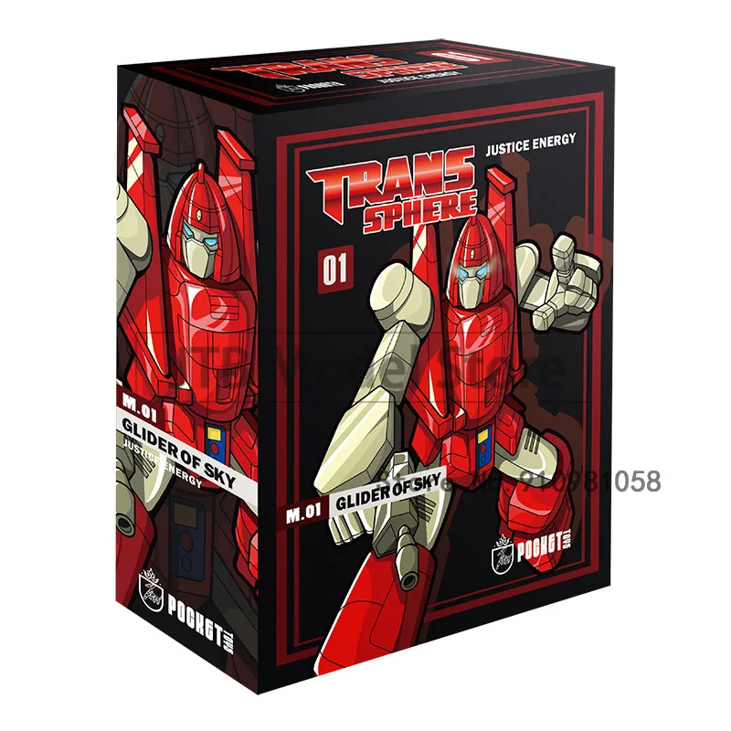 

PocketToys PT PT-M01 M01 Glider Of Sky G1 Transformation Action Figure Toy Powerglide ABS Model KO Deformation Car Robot Figma