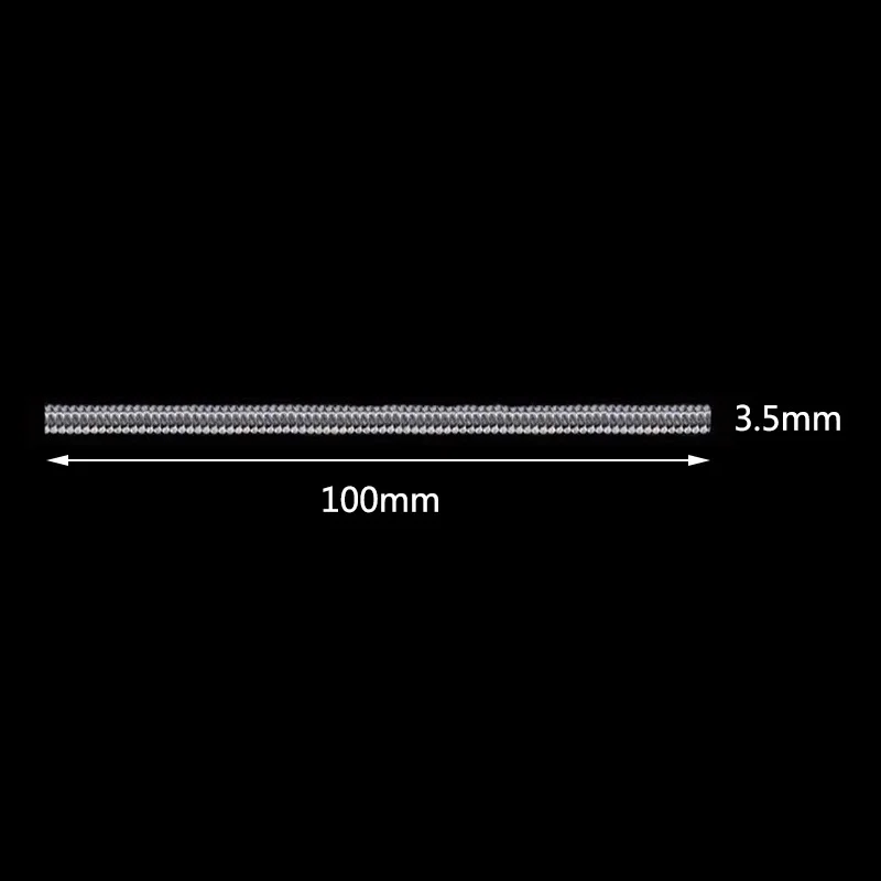 3.5mmx100mm DIY затягиватель редуктор ювелирных частей защита прозрачного пружинного веревочного кольца Размер регулятора инструменты для изменения размера винтажный на спиральной основе - Цвет: 3.5mmx100mm