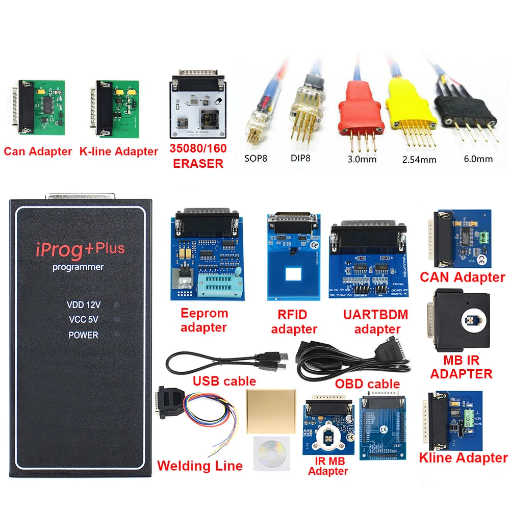 V85 Iprog + Plus Полные Адаптеры 777 3 в 1 поддержка IMMO коррекция сброс замены Carprog IPROG Pro |