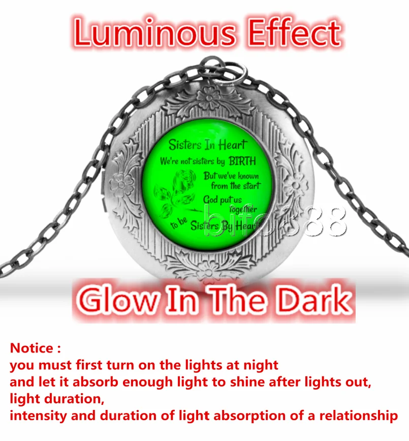 BIFOYOU сестры в сердце из кабошона стекло ароматерапия фото медальон ожерелье Духи