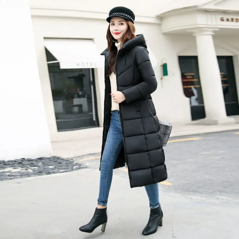 Heydress, зимняя однотонная женская длинная теплая парка, пальто для девушек, модные тонкие толстовки, женская верхняя одежда с хлопковой подкладкой, пальто