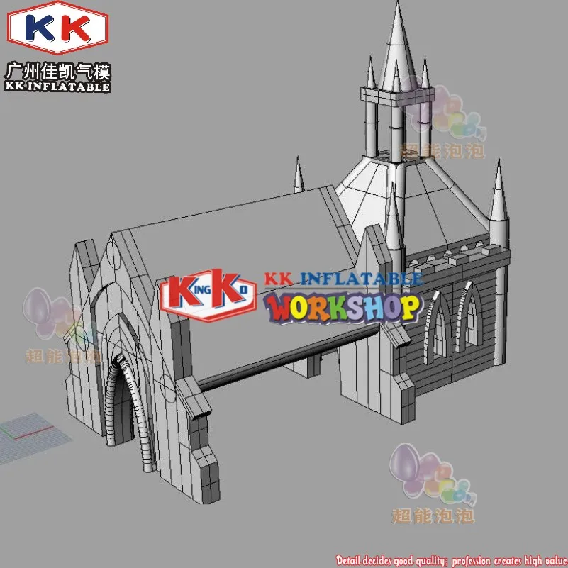 ПВХ церкви надувного шатера индивидуальный дизайн тент для вечерние