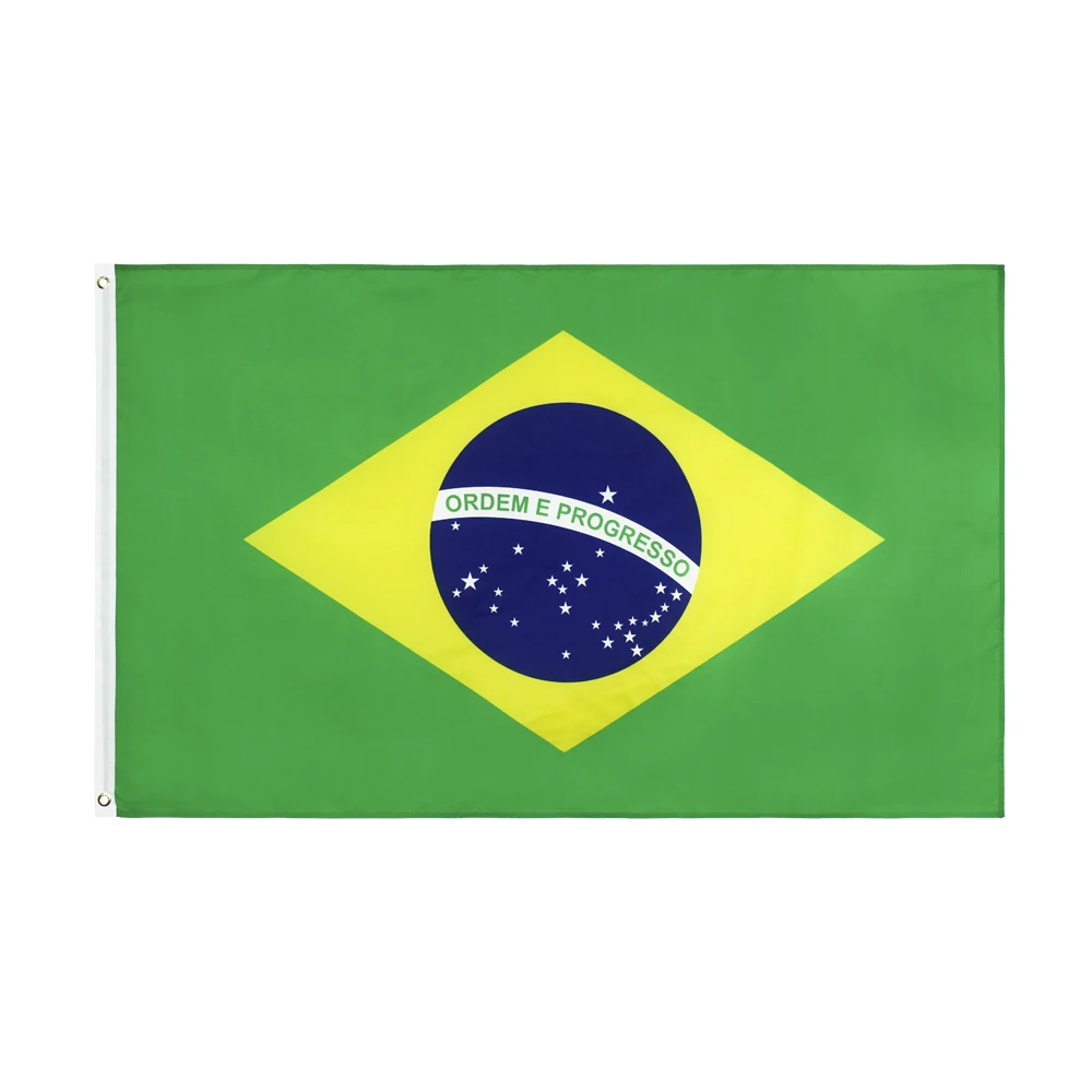 

Flaglink 3x5fts 90*150Cm Br Bra Brasil Brazil Flag Of Brazilian