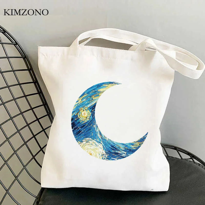 

Сумка для покупок Van Gogh, Холщовая Сумка из переработанного материала, многоразовая сумка-тоут, складные сумки, экологические сумки