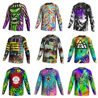 9 color breathable mens downhill jerseys mountain bike mtb shirts offroad dh motorcycle jersey motocross sportwear clothing