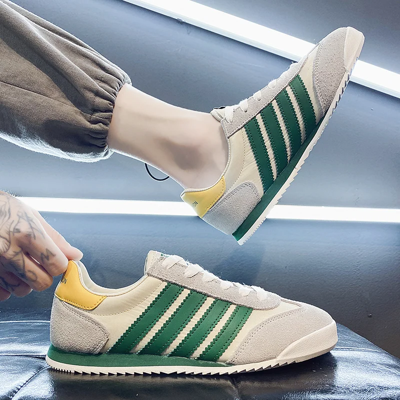 

High Quality Men Lace-Up Casual Shoes Breathable Man Rubber Bottoms Sneakers Black Anti Slip Designer Sneakers for Mens