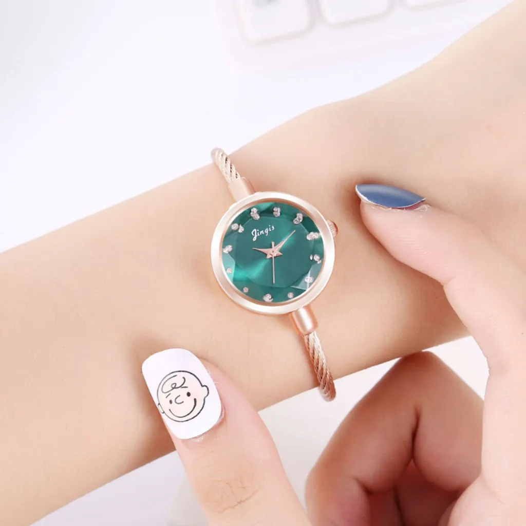 Часы браслет женские модные наручные часы блестящие Кварцевые с кристаллами #