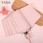 YADA 2021 Новый Чистый простой автоматический зонт с надписью INS, складной женский зонт с защитой от УФ-лучей и дождя, зонтик от солнца YD200260