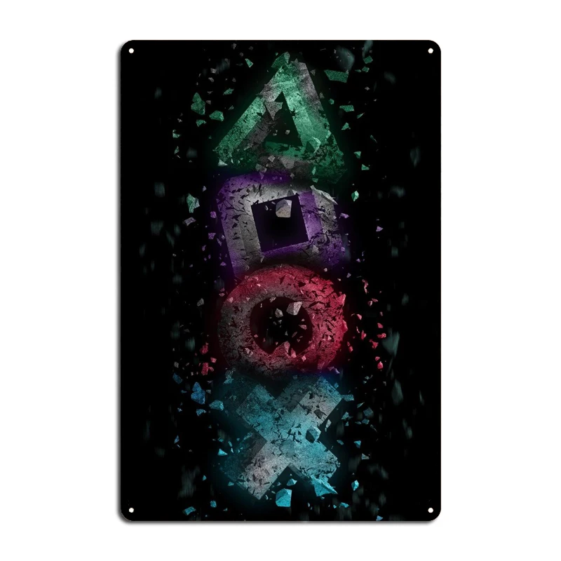 Геймерские металлические вывески паба смешные постеры на стену кухни Символ духа Eat Sleep Game Repeat.