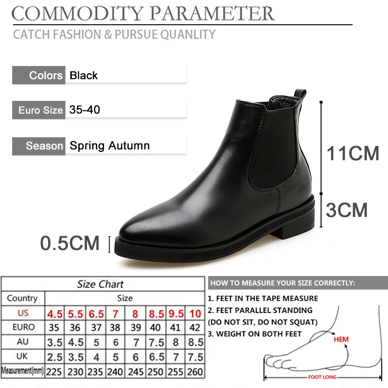 

BYQDY Autumn Chunky Heels Woman Chelsea Boots Soft Leather Ladies Shoes Round Toe Ankle Boots Slip On Thick Heel Footwear New